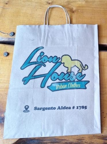 Bolsa Kraft grande personalizada