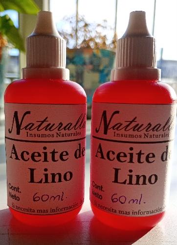 .Aceite de lino virgen orgánico x 60 ML