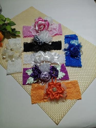 Banditas encaje elastizado con flores