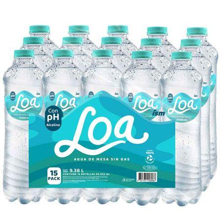 Agua loa de 625 ml