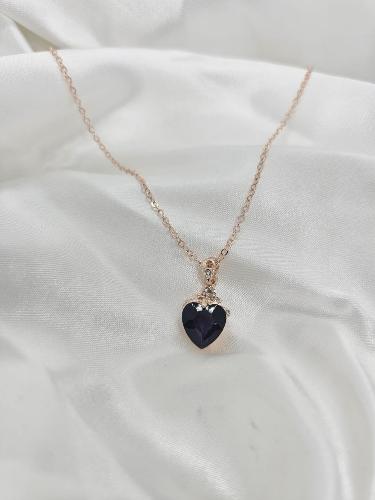 Collar gema morada