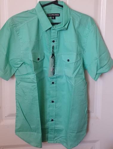 CAMISA TALLE L VERDE AGUA