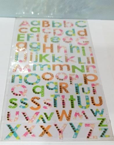 Abecedario adhesivo