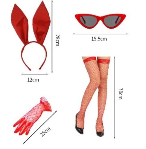 Accesorio bunny conejita rojo