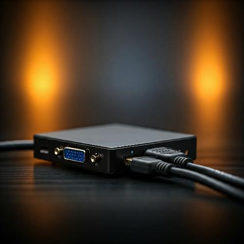 Adaptador HDMI IN a VGA OUT con cable de Audio 3.5 mm