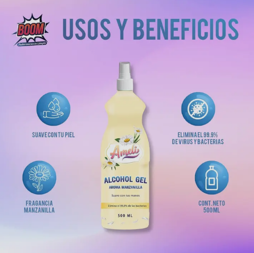 Alcohol gel manzanilla