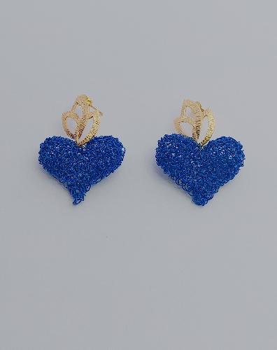 Aretes Bombé Azul