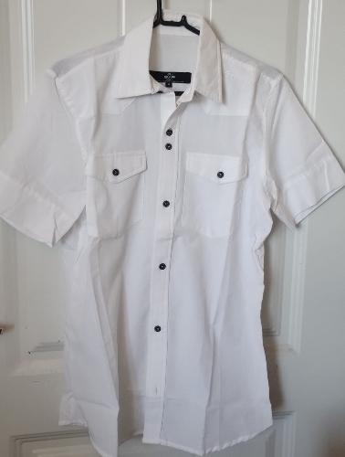 CAMISA TALLE S Y XL COLOR BLANCO