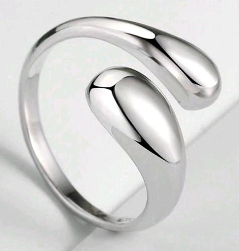 Anillo ajustable GOTA Plateado