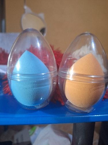 Beauty blender con deposito de acrilico