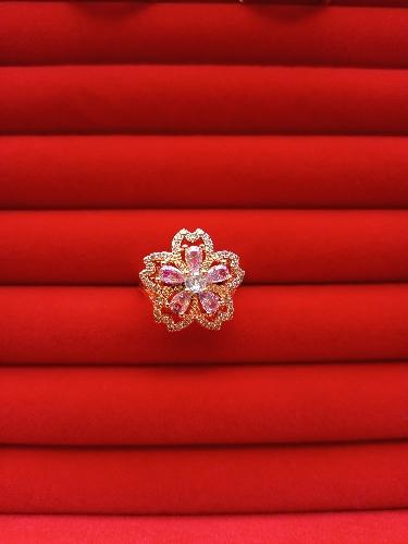 Anillo ajustable rosado