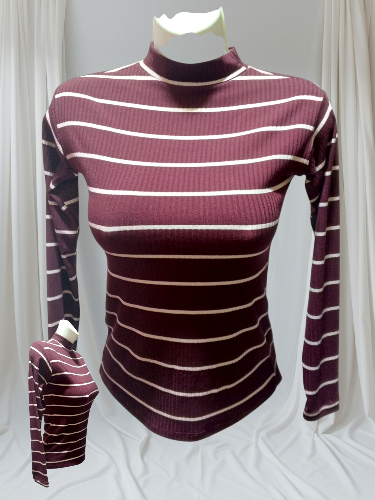 Blusa cuello tortuga manga larga