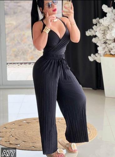 Pantalón liso moño