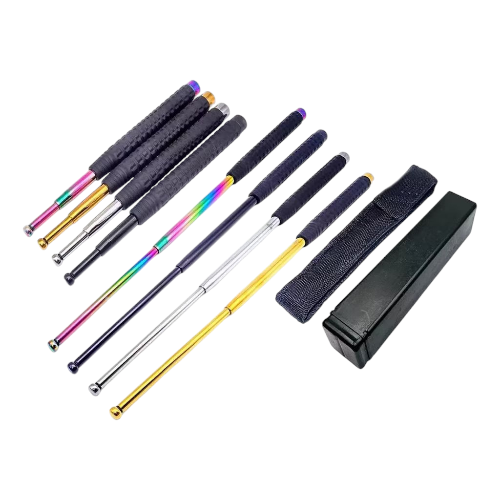 Bastão Retrátil Defesa Pessoal Aço 65Cm YF-051