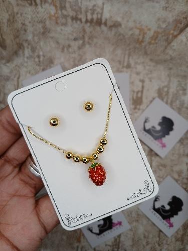 Conjunto dije de fresa