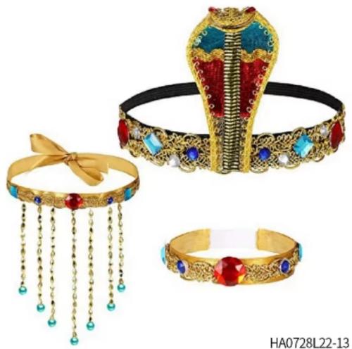 Accesorio egipcio diadema brazalete collar
