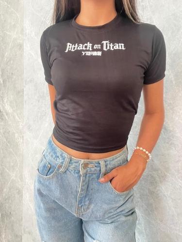 Crop top ataque a los titanes🖤