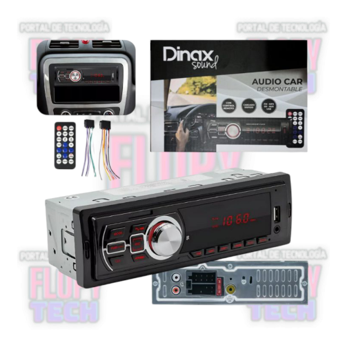 Estéreo frente desmontable DINAX