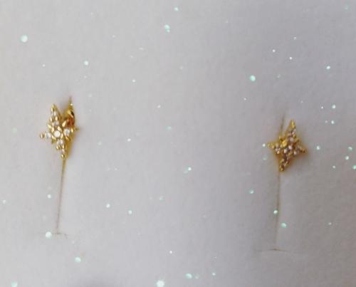 Aretes de Cruz - Fantasía fina