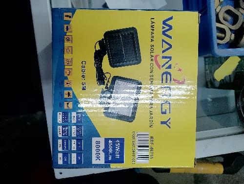 40755 Lámpara Solar Warnergy