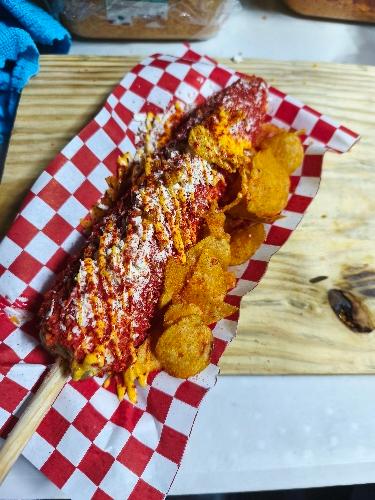 Elote crunch con papas