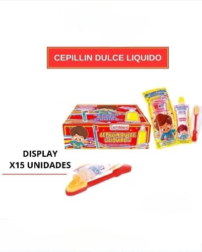 Cepillin dulce liquido x 15 unidades
