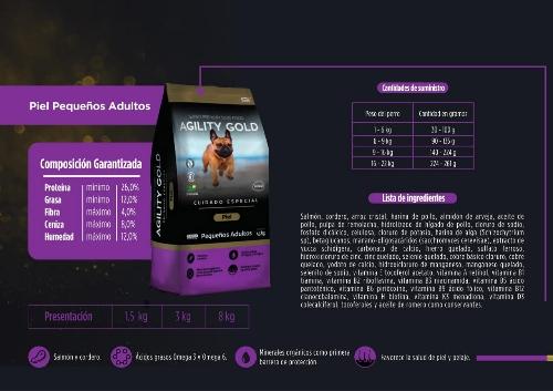 Agility Gold Piel Pequeños Adultos 1.5 kg