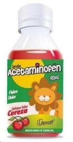 ACETAMINOFEN 150 MG/5ML JBE FCO X 90 ML
