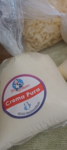 Crema pura de la finca