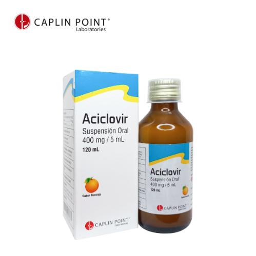Aciclovir 400mg/5ml suspension oral 100ml  Caplin
