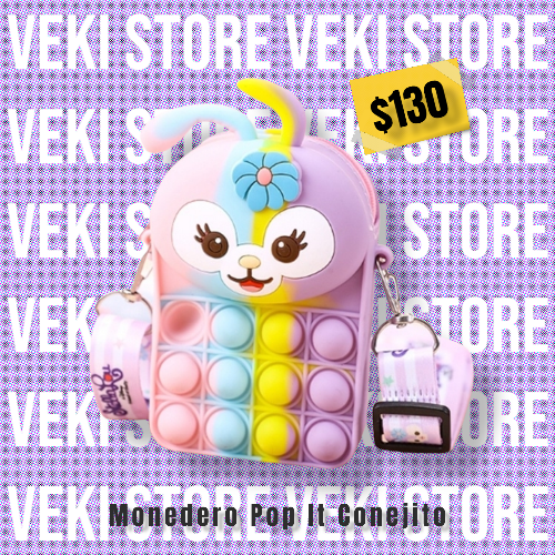 Monedero Pop It Conejo