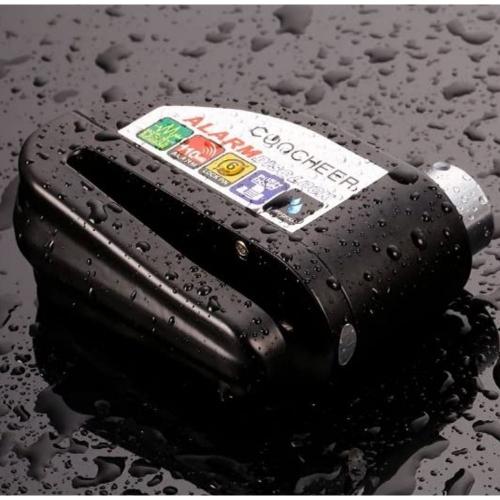 Candado con alarma liviano negro