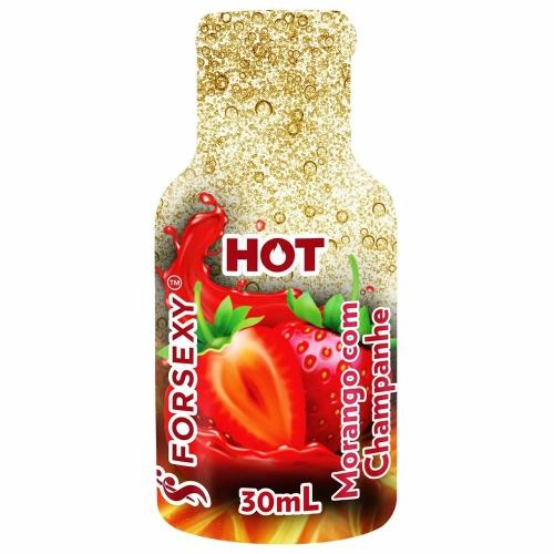 Gel Beijável Hot Morango com Champanhe 30ml
