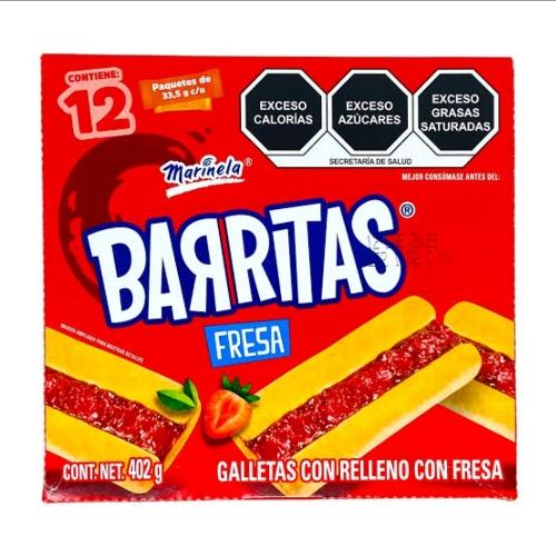 CAJA BARRITAS MARINELA FRESA
