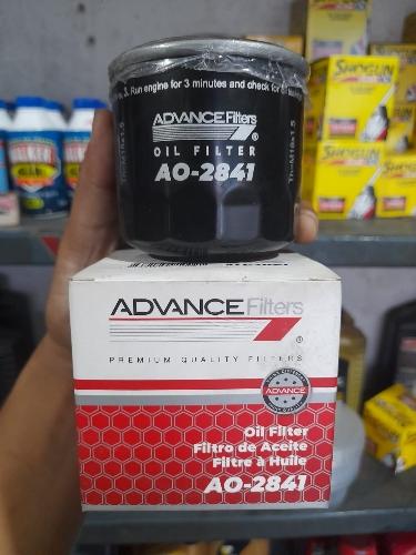 Filtro advance 2841 Chevrolet Sail 1.4 y 1.5, Spark GT1.2, VAN N200 y N300, CAVALIER 1.5