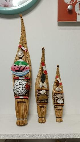 Caballitos de totora los tres tamaños 
