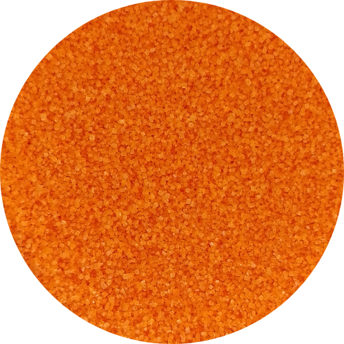 Cristal de azúcar naranja