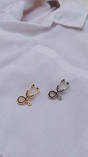 1 pieza Broche Estetoscopio 