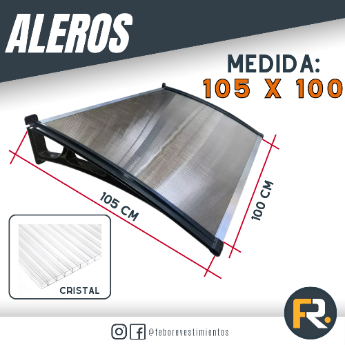 Alero 105 x 100 CRISTAL
