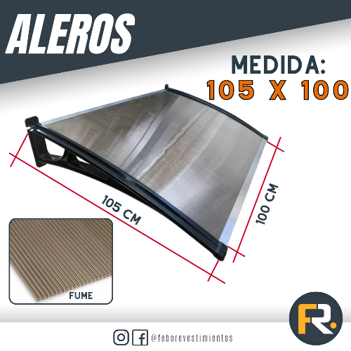 Alero 105 x 100 FUME