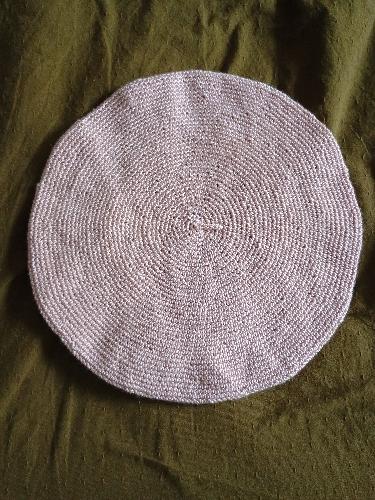 Boina de hilo beige