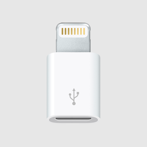 Adaptador iPhone lightning a MICRO-USB