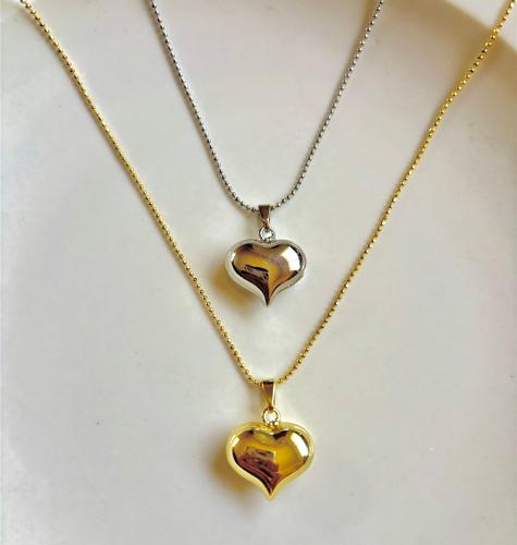 Collares de corazón chunky