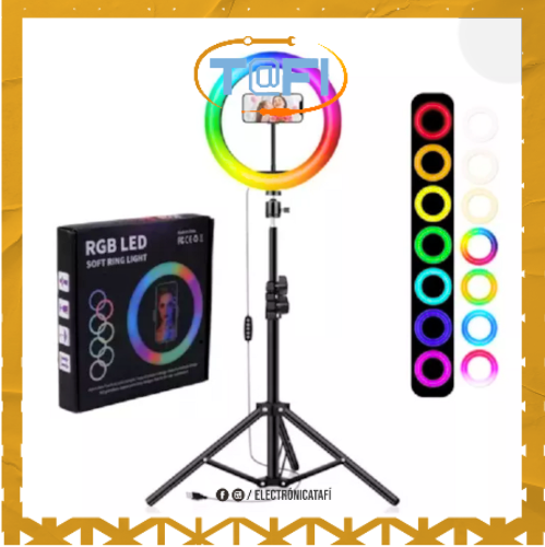 ARO LED 12" RGB + TRIPODE SELFIE.