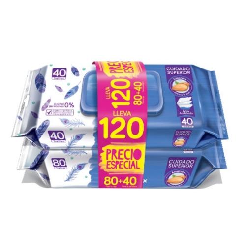 120 Toallitas hum pequeñín acolchamax 80+40 Prom