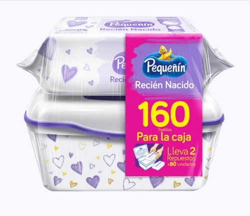 160 Toallitas hum pequeñín R/n 80+Rto