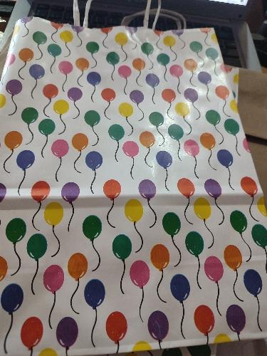 .Bolsa de regalo GLOBOS TEMATICO