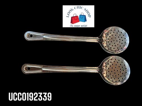  Cucharón con orificio (colador) acero inoxidable Cod.192339