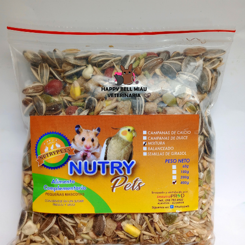 *ae Alimento Hámster MIX NUTRYPETS 400g