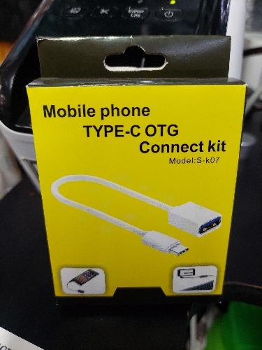Adaptador OTG de Cable Corto Tipo "C"